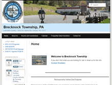 Tablet Screenshot of brecknocktownship.us
